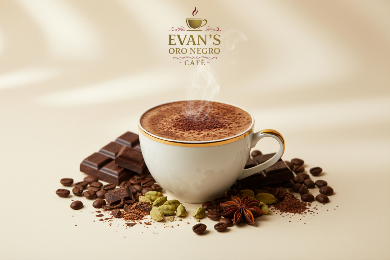 Dubai Chocolate Coffee at Evans oro negro