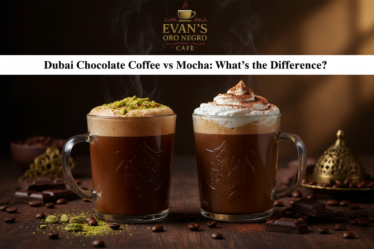 Dubai Chocolate Coffee vs Mocha